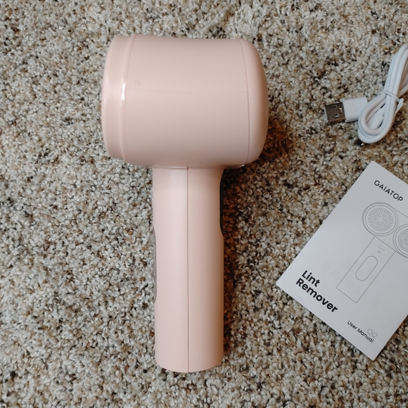 NEW Dual Head Electric Lint Remover Fabric Shaver, Pink - Picture 11 of 14